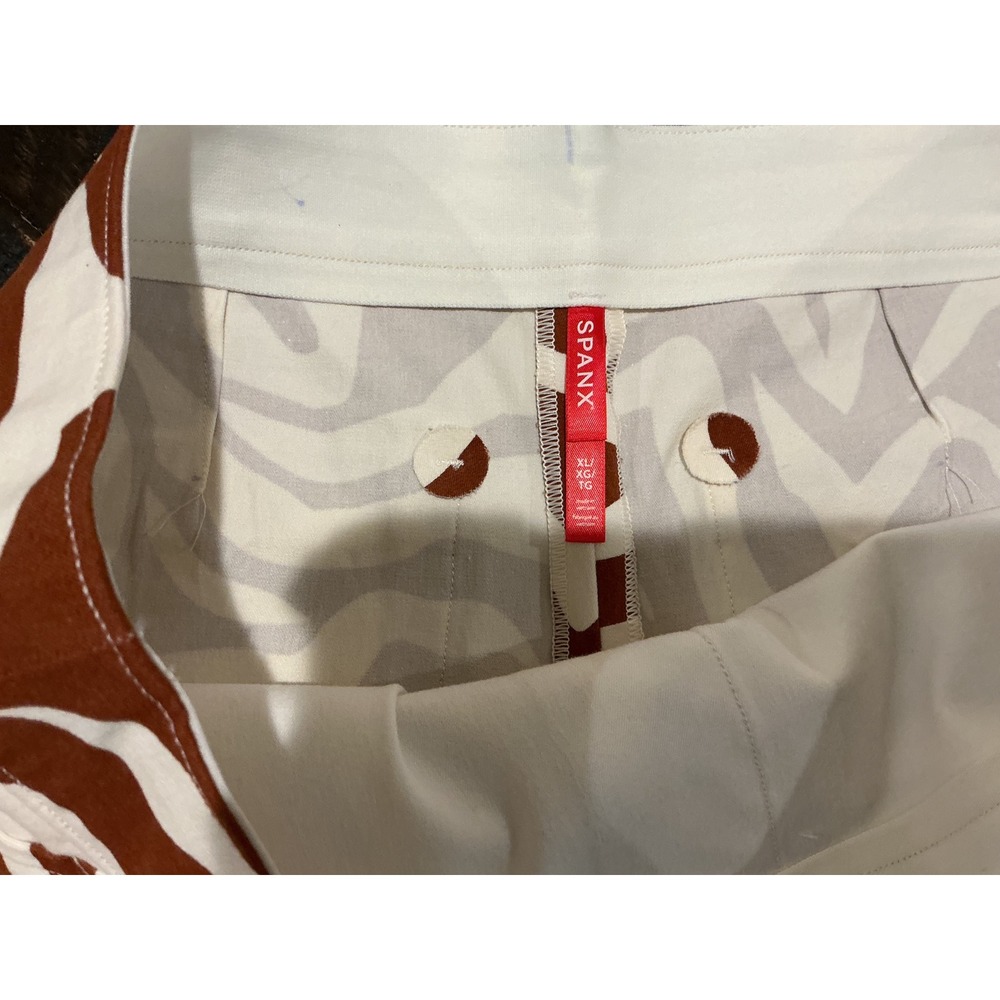 Spanx Polished 6" Short Print Zebra Brown White 20371R XL NWT - Picture 3 of 11